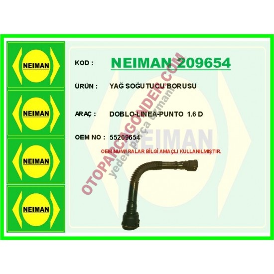 YAĞ SOĞUTUCU BORUSU DOBLO-LINEA-PUNTO 1.6 D