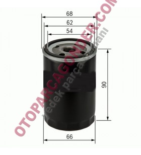 YAĞ FİLTRESİ FIAT EGEA-DOBLO-ALBEA-PALIO-BRAVA-MAREA-PUNTO-STILO 1.2 1.4 ASTRA F