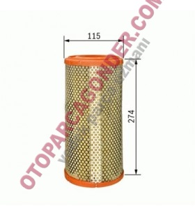 ZZ HAVA FİLTRESİ FIAT PUNTO II 99-1.9JTD C 12104 AR 234/2 0 C 12104 AR 234/2 0