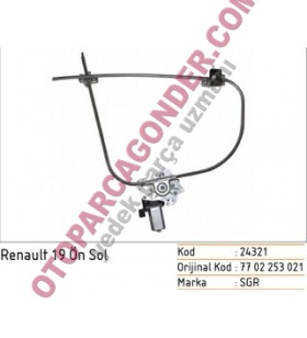 Ön Cam Krikosu Renault 19 Sol Elektrikli 7702253021
